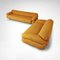 Canapés Sesann Bouclé Jaunes par Gianfranco Frattini pour Cassina, 1970s, Set de 2 3