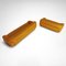 Canapés Sesann Bouclé Jaunes par Gianfranco Frattini pour Cassina, 1970s, Set de 2 7