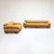 Yellow Bouclé Sesann Sofas by Gianfranco Frattini for Cassina, 1970s, Set of 2 2