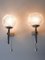 Mid-Century Modern Textured Glass Wall Lamps, 1970s, Set of 2, Image 4
