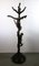 Coat Rack in Wood Carved with Tree and Putti 35
