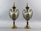 Amphora Vases in Porcelain and Golden Bronze, France, 1940s, Set of 2 35