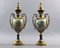 Amphora Vases in Porcelain and Golden Bronze, France, 1940s, Set of 2 32