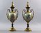 Amphora Vases in Porcelain and Golden Bronze, France, 1940s, Set of 2, Image 32