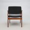 Vintage Leatherette & Oak Side Chair, Sweden, 1960s 6