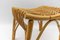 Mid-Century Modern Rattan Stool, Italy, 1950s, Image 6