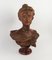 Max Blondat, Art Nouveau Bust, 1898, Terracotta, Image 1