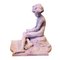 Spanish School Artist, Realistic Sculpture of a Young Man Sitting, 1980s, Bronze 1