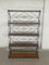 Vintage Bookcase in Metal Network, 1960s 1