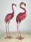 Große Flamingos aus Metall, Italien, 1980er, 2er Set 6