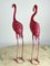Große Flamingos aus Metall, Italien, 1980er, 2er Set 7
