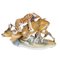 Spanish Artist, Sculpture of Deer Hunted by Tiger, 1980s, Porcelain 2