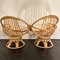 Mid-Century Bamboo Papasan Swivel Chairs, 1968, Set of 2 10