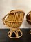 Mid-Century Bamboo Papasan Swivel Chairs, 1968, Set of 2, Image 9