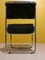 Esszimmerstühle aus Stahl & Grauem Samt, Italien, 1970er, 4 . Set 14