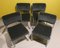 Steel and Gray Velvet Dining Chairs, Italy, 1970s, Set of 4, Image 2