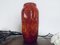 Vintage Fat Lava Vase in Orange from Scheurich, 1970s 6