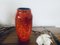 Vintage Fat Lava Vase in Orange from Scheurich, 1970s 11