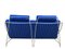 Vintage Blue Volare 2-Seater Sofa by Jan Armgard for Leolux 10