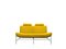 Vintage Yellow Volare 2-Seater Sofa by Jan Armgard for Leolux, Image 1