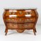 Baroque Style Bombe Commode with Green Marble Top 1