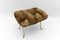 Mid-Century Modern Sheep Brass Stool, 1960s 3