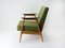 Grüner Vintage Sessel aus Buche, 1960er 2