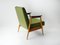 Grüner Vintage Sessel aus Buche, 1960er 3