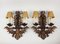 Venetian Mask Sconces in Wrought Iron, 1970s, Set of 2, Image 1