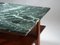 Tavolino Mid-Century moderno in marmo Verde Alpi e mogano, anni '90, Immagine 15