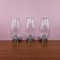 Chrome and Glass Wall Lamps from Keuco, 1970s, Set of 3, Image 1