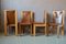 Vintage Brutalist Table and Chairs by Luigi Gorgoni for Maison Regain, 1980s, Set of 5, Image 3