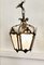 French Decorative Gilt Brass Lantern Pendant Light, Image 8