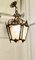 Lampada a sospensione decorativa a forma di lanterna in ottone dorato, Francia, Immagine 7