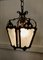 Lampada a sospensione decorativa a forma di lanterna in ottone dorato, Francia, Immagine 6