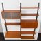 Teak Wall Unit with Desk, Bar and Glass Door Cabinet by Poul Cadovius for Cado, Denmark 1960s 2
