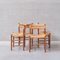 Sedie da pranzo Dordogne Mid-Century di Charlotte Perriand, set di 4, Immagine 4