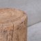Mesa auxiliar o pedestal Wabi-Sabi vintage de madera, Imagen 4