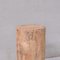 Mesa auxiliar o pedestal Wabi-Sabi vintage de madera, Imagen 7