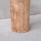 Mesa auxiliar o pedestal Wabi-Sabi vintage de madera, Imagen 6
