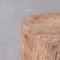 Mesa auxiliar o pedestal Wabi-Sabi vintage de madera, Imagen 5