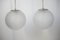 Lámparas colgantes Mid-Century de vidrio, Antigua Checoslovaquia, años 60. Juego de 4, Imagen 4
