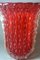 Vintage Italian Red Murano Glass Vase from Barovier & Toso, 1955 5