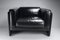 Italian Black Leather Lounge Chair by Tito Agnoli for Poltrona Frau, 1994 12
