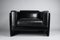 Italian Black Leather Lounge Chair by Tito Agnoli for Poltrona Frau, 1994 1