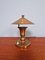 Lámpara de mesa Art Déco de latón, años 20, Imagen 3