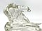 Art Deco Glas Eisbär Aschenbecher Karel Zentner zugeschrieben für Glasswork Libochovice, 1930er 3