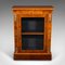 Antique English Walnut Pier Cabinet, 1870s, Image 1