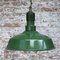 Vintage American Industrial Green Enamel Pendant Light, Image 4