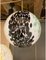Lámpara colgante con esfera murrine en verde y negro de cristal de Murano de Simoeng, Imagen 4